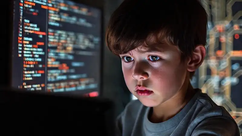 Programador frustrado enfrenta un código desafiante